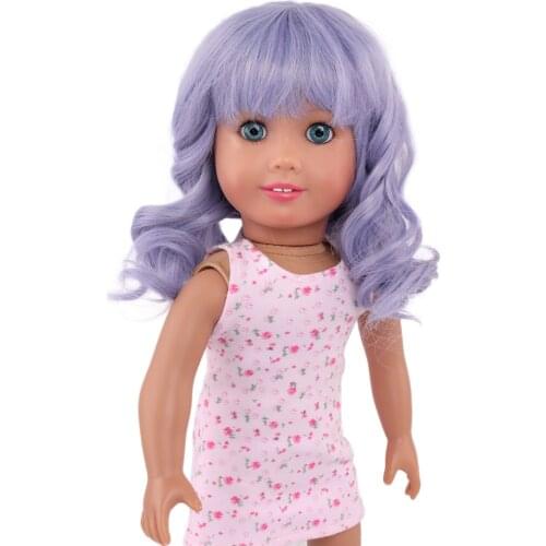 MUZIWIG 1/3 1/4 1/6 BJD Doll Wig Long Bangs Curly Hair Doll Accessories Big Roll High Temperature Fiber Wavy Wig For DIY Doll