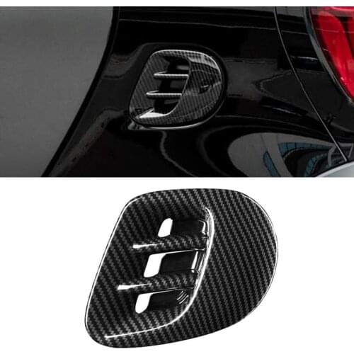 Carbon Fiber for Mercedes-Benz Smart Fortwo Rear Air Outlet Decorative Frame Sticker 3D Air Outlet Protection Cover