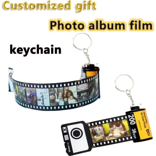 10pcs Photos Memory Gifts Custom Roll Film Keychain Personalized Photo Film Roll Memories Anniversary Present Album Photo