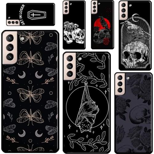 Skull Gothic Creepy Pastel Goth Cover For Samsung Galaxy S21 Ultra Note 20 Note 10 S8 S9 S10 S20 Plus S20 FE Phone Case