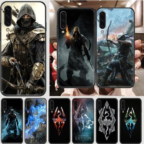 Game The Elder Scrolls Phone case For Samsung Galaxy A 3 5 7 8 10 20 21 30 40 50 51 70 71 E S 2016 2018 4G black soft Etui