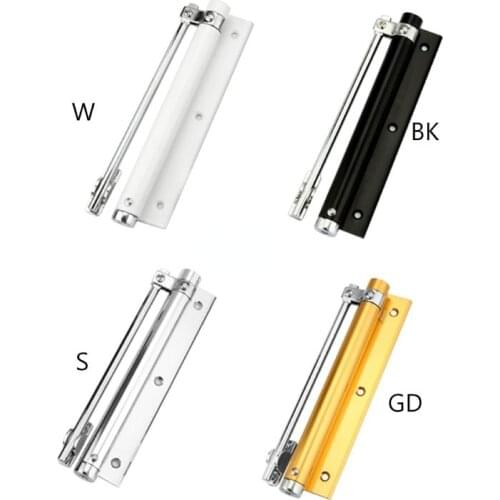 Home Automatic Self Closing Hinge Door Closer Single Spring Adjustable Lightweight Silent Without Buffering Surface Mounted Fire