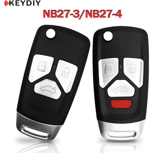 KEYDIY 5/10pcs,KD900 NB27-3/4 Buttons NB Universal Multi-functional Remote Control For KD MINI/KD-X2 Key Generater With PCF chip