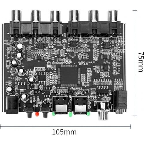 DAC Module 5.1 Channel AC-3 PCM Digital Optical Coaxial DTS RCA HiFi Stereo Audio Home Theater Decoder Decoding Board Amplifier