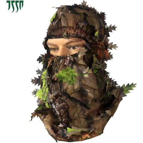 Outdoor Army Traning Camouflage Face Mask Hunting Hood Cap Head Net Eyehole Opening Scarf Hunting Ghillie Suits Accessories