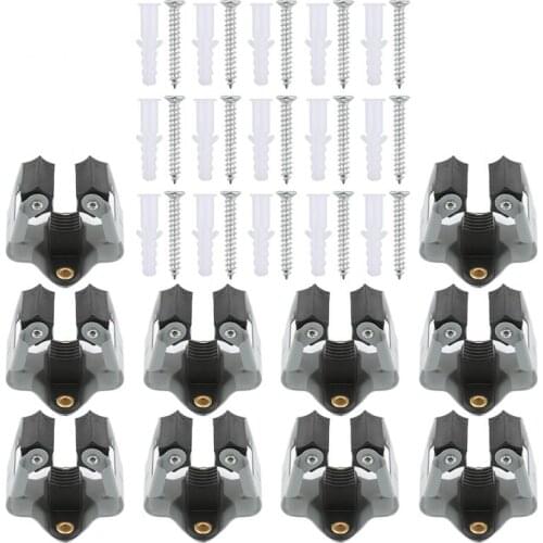 5/10PCS Wall Mounted Mop Holder Broom Holder With Screws Mop Brush Broom Hanger Storage Racks Kitchen Organizer Bathroom Tools