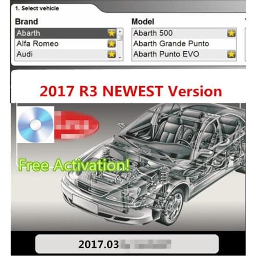 NEW 2017.R3 Free active Software latest 2017.3 for delphis 150e 2017.R3 multidiag for vd ds150e for car and truck without keygen