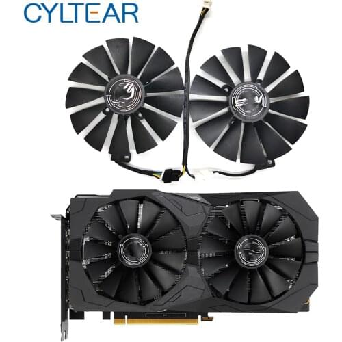New 95MM PLD10010S12H Cooler Fan For ASUS ROG STRIX Dual RX 470 570 For AMD RX470 RX570 Gaming Video Card Cooling Fan