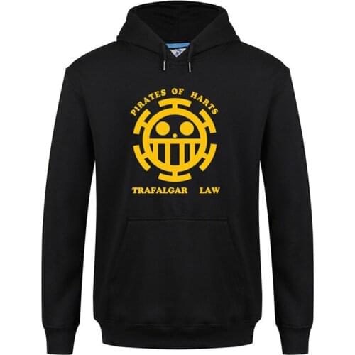 New Trafalgar Law Anime Cosplay Uniform Unisex Pullover Long Sleeves Daily Hoodies Halloween Cosplay Costumes