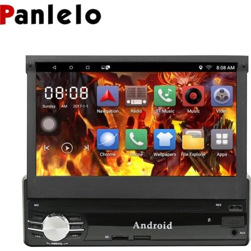 Panlelo 1din Android 8.1 / 6.0 Car Radio Stereo Quad Core 1GB / 2GB RAM 7"Touch Screen 1024*600 Video Player Car GPS Navigation