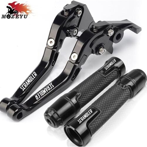 Motorcycle Adjustable Brake Clutch Levers Handle Grips For Triumph Scrambler 2006 2007 2008 2009 2010 2011 2012 2013 2014 2015
