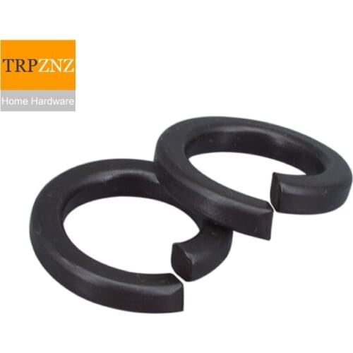 High strength black Spring washer Gasket Bouncing ring Open washer Level 8.8 shockproof Anti-loose Non-slip Spring pad