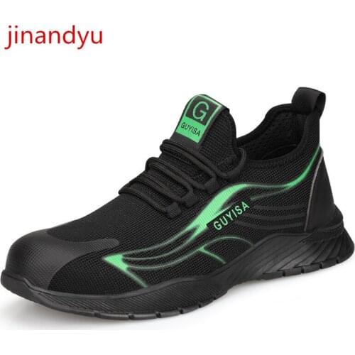 Safty Boots for Men Work Steel Toe Shoes Lightweight Casuales Working Shoes Man Safety Boot Breathable Anti Puncture Sneakers