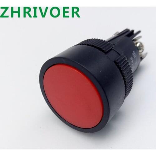 1Pcs 22mm momentary Push button switch red green blue yellow black white normal open/normal close XB2-EA142 XB2-EA131