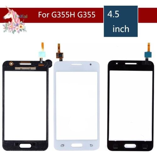 10pcs/lot For Samsung Galaxy Core 2 II SM-G355H G355H G355 G355M Touch Screen Digitizer Sensor Outer Glass Lens Panel Replacemen