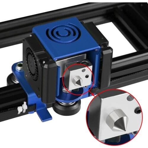 3D Printer Parts 3pcs TC4 Titanium Alloy Nozzles 0.2/0.3/0.4/0.5mm Optional M6 Thread MK8 Extruder Nozzle for 1.75mm Filament