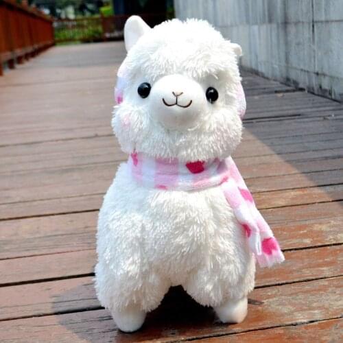 45cm/18'' Kawaii Alpaca Real Life Plush Toy Alpacasso Stuffed Animal Soft Stuffed Kid Toys Alpacasso Gifts For Children 30