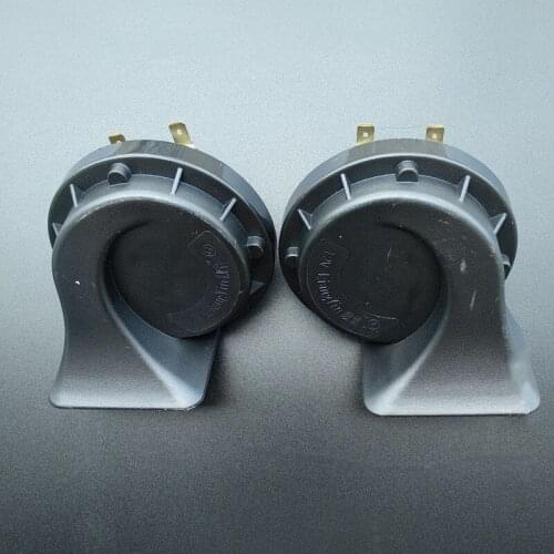 1pcs Beautiful sound brand car high bass snail siren waterproof two-tone horn 12V universal modified super-loud horn