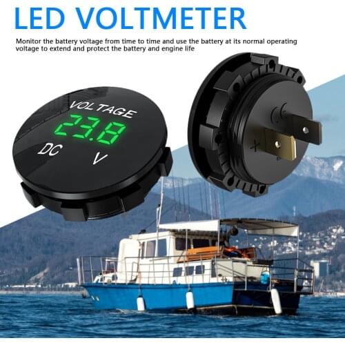 D3 Auto Truck Refit Accessories Digital Panel Voltmeter Universal Car UTV ATV Voltage Meter with LED Display