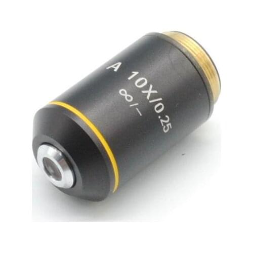 10X/0.25mm UIS Biological Microscope Infinite Achromatic Objective Lens Suitable For Olympus CX Microscope