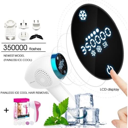 Lescolton 3in1 Icecool IPL Laser Hair Removal Machine For Face Body Leg Bikini Electric Depilador a Laser