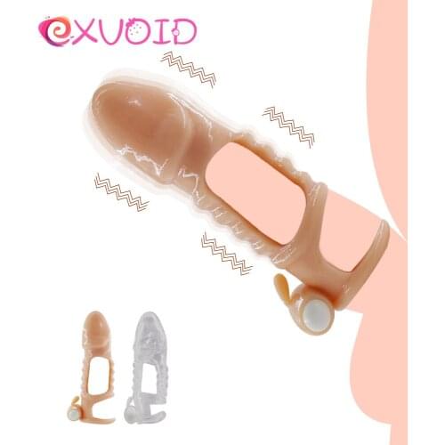 EXVOID Vagina Stimulate Sex Toys For Couples Penis Vibrator Ring Sex Shop Clitoris Stimulate Cock Vibrating Ring
