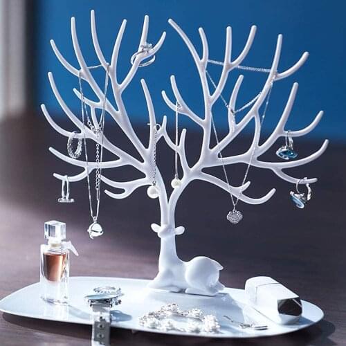 Deer Stand Resin Molds for Jewelry Organizer, 2PCS Fawn Antlers Silicone Molds Set for Resin Earrings Hanging, Resin Jewelries H