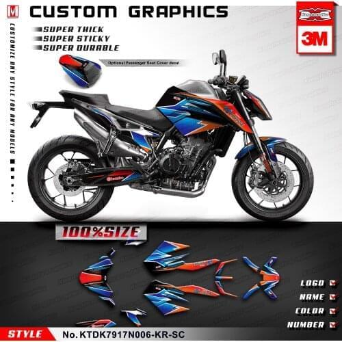 KUNGFU GRAPHICS Motorbike Turning Stickers Custom bike Decals Kit for 890 R 2020 2021 Style no. KTDK7917N006-KR-SC