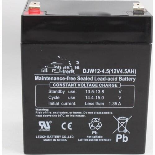 LEOCH DJW12-4.5 12V4.5ah DJW12-5.0 12V5.0ah Battery