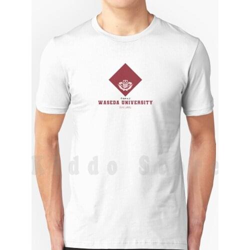 Waseda University T Shirt Print For Men Cotton New Cool Tee Waseda University Japan Kyoto Tokyo College School Prefecture