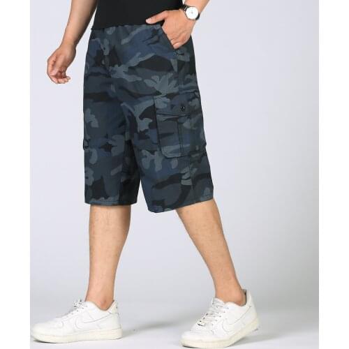 Men Casual Camouflage Short Army Green Military Style Cargo Summer Plus Size 4XL 5XL Losse Blue Camo Bermuda Hot Cotton Capri