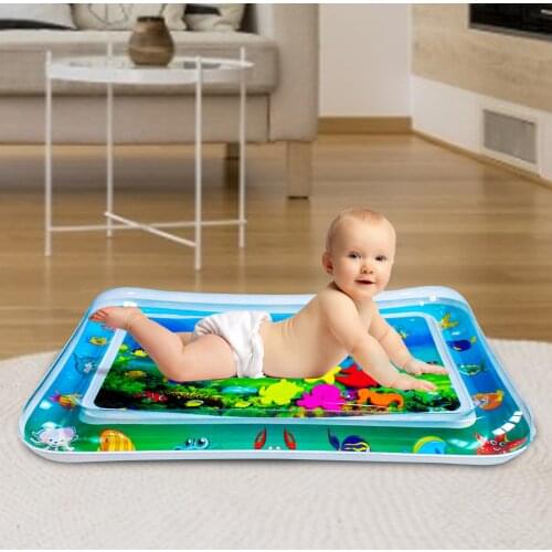 Summer Inflatable Water Mat For Babies Safety Cartoon Crawling Cushion Ice Infant Early Learning Education For Baby Play Toys