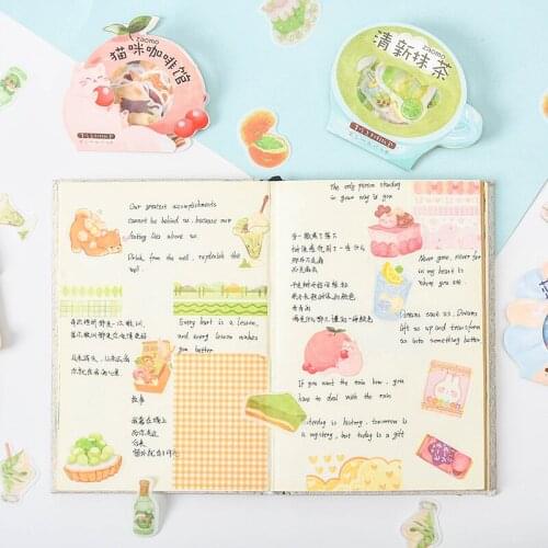 40 pcs/lot Cute Kawaii Sticker Paper DIY Diary Stickers For Decoration Scrapbooking Photo Album Korean Stationery 020