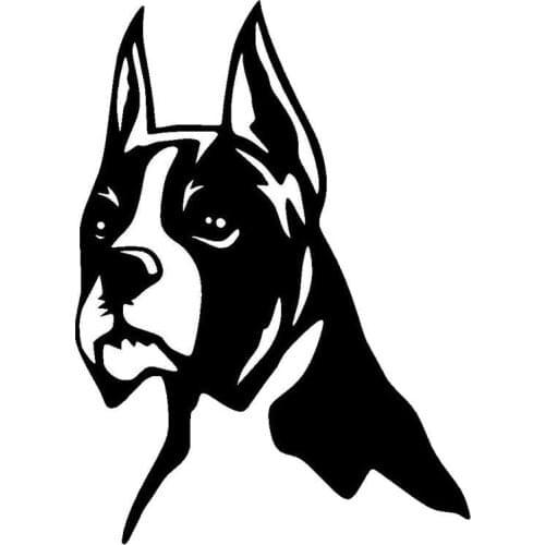 16.5*12CM BOXER Dog Pet High Quality Stickers Car Cover Scratch Window Glass Decorative Accessories Animal Sticker N869