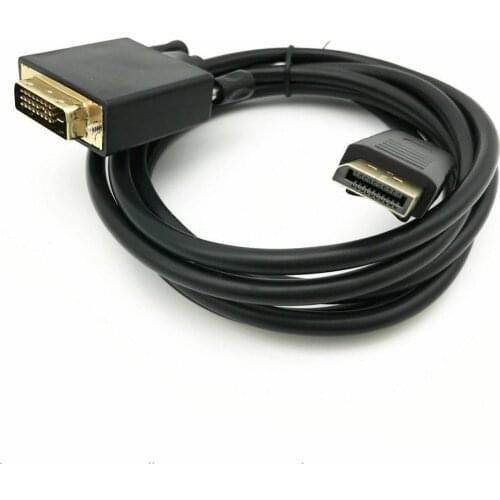 DisplayPort DP to DVI Cable Male to Male Display Port For HDTV Projector Adapter Connection DVI 1080P to PC HD Laptop Y8B1