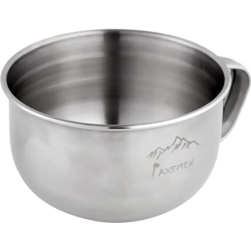 Portable 178ML Stainless Steel Coffee Milk Tea Mug Outdoor Camping Hiking Drinking Water Cup with Handle Grip for Kids Student