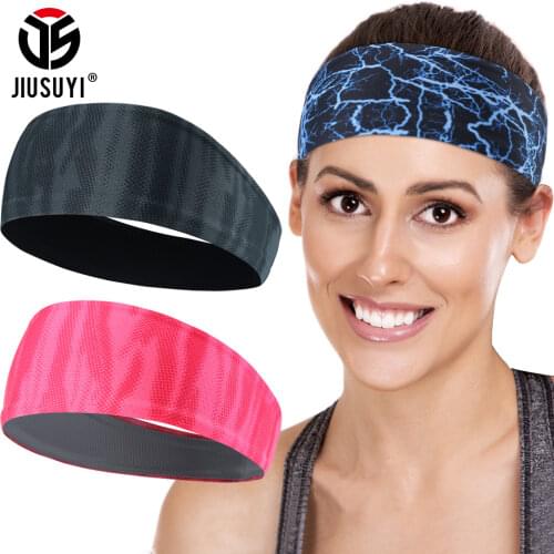Summer Cycling Sweatband Men Women Girl Elastic Yoga Hair Bands Headbands Breathable Fitness Sports Headwrap Running Accessories