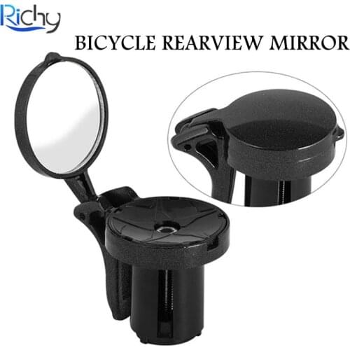 Bicycle Mirror Mini Adjustable Rearview Mirror For Road Bikes 360 Degrees Rotate Bike Side Handlebar Mirror Convenient And Safe
