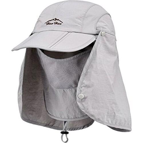 10 Pcs Sun Caps UV 50+ Protection Hats with Neck&Face Flap Cover for Cycling Hiking Fishing Garden Hunting Outdoor Travel