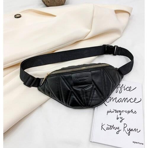 New Waist Bags Pack for Women Fashion Bum Bag Ladies Travel Crossbody Chest Bags Pu Leather Hip Bag Belt Purse Fanny Pack Women