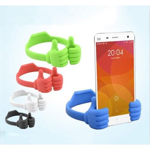 Universal Lazy Tablets Phone Holder Flexible Mobile Cell Phone Desk Desktop Table Mount Stand Portable Thumb Bracket