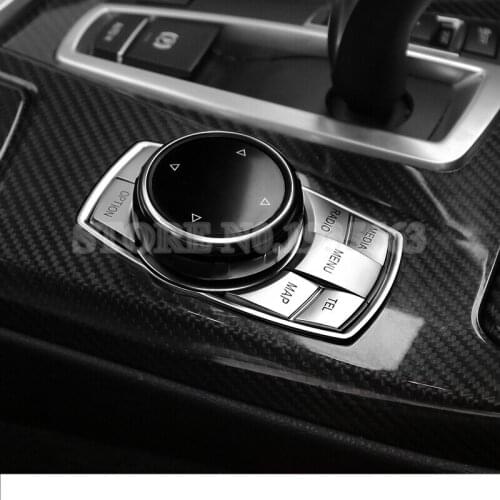For BMW 7 Series F01 F02 Inner Console iDrive Multimedia Button Cover 2009-2015 Car Accessories Interior Car Decor Car Trim