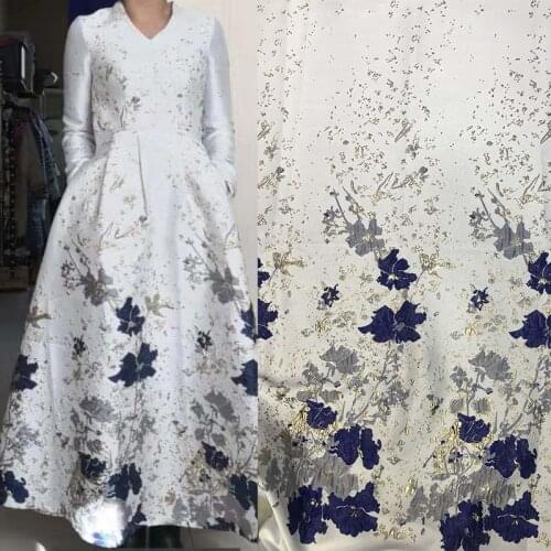 Jacquard fabric High quality yarn dyed occident style jacquard brocade fabric used for tissue women dress clothing patchw DYSTH9