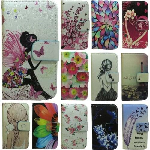 1x Angel Sunflower Flower Girl Eiffel Tower Wallet Flip case cover for BQ Aquaris U U2 Lite V X5 Plus M4.5 Strike S5020 C