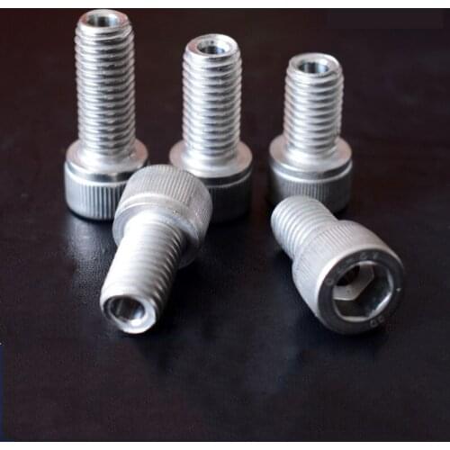 2pcs M12 stainless steel hollow screws lamp fitting hex socket bolts Hexagon threading screw through hole bolt 16mm-40mm length