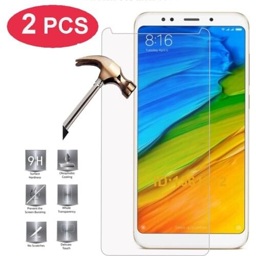 2Pcs Glass for Xiaomi Redmi Note 5 Glass on the Redmi Note 5 Protective Tempered Glass for Redmi Note 5 Pro Screen Protector