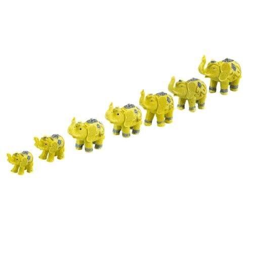 Sevens Elephant 7 PCs Elephant Decorative Elephant Luck To Read The Story Of