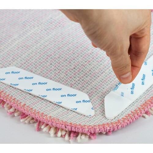 8pcs Non-Slip Rug Carpet Mat Grippers Home Floor Self-Adhesive Sticker For Bath Kitchen Living Room Resuable Washable Grippers
