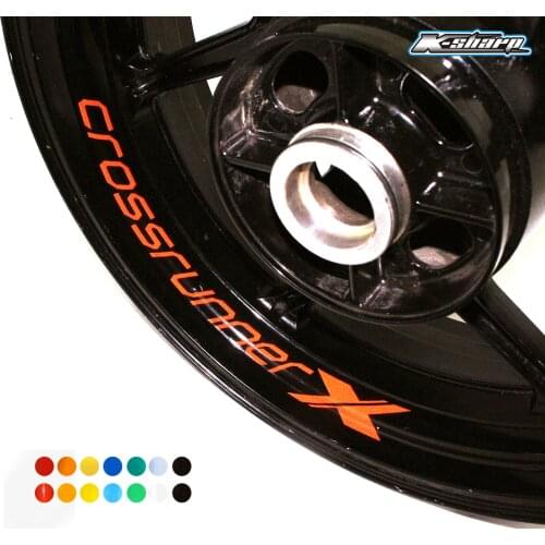 8X custom inner rim decals wheel reflective sign decoration Stickers stripes for HONDA CROSSRUNNER X