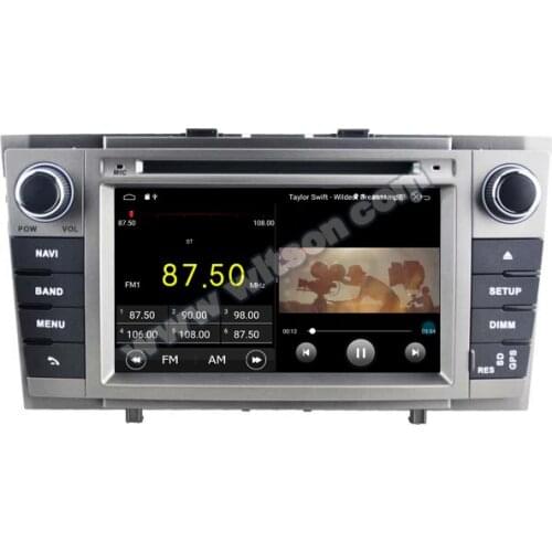 7" Android 10 OS Car DVD Multimedia GPS Radio for Toyota Avensis 2008 2009 2010 2011 2012 2013 with 128GB External HDD Support